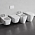 Ideal Standard Blend Cube WC & Bidet Set 3D model small image 1