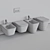 Ideal Standard Blend Cube WC & Bidet Set 3D model small image 6