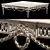 Elegant Daphne Coffee Tables 3D model small image 3