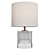 Elegant Crystal Accent Lamp 3D model small image 1