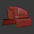 Luxury Minotti Halley Armchair 3D model small image 2