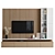 Modern TV Wall Unit 3D model small image 1