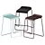 Ready Stacking Barstool: Stylish, Space-saving Seating Solution 3D model small image 2