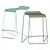 Ready Stacking Barstool: Stylish, Space-saving Seating Solution 3D model small image 3