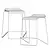 Ready Stacking Barstool: Stylish, Space-saving Seating Solution 3D model small image 8