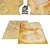 Golden Silk Abstract Rug Set 3D model small image 1