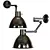 Jeff Adjustable Wall Lamp 3D model small image 1