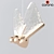 Elegant Butterfly LED Pendant 3D model small image 5