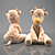 Gentle Giraffe Plush Toy 3D model small image 3