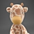 Gentle Giraffe Plush Toy 3D model small image 10
