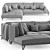 Bellotti Ezio Ares: Stylish & Spacious Sofa 3D model small image 6