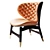 Elegant Designer Chair LaLume 3D model small image 2