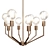 Elegant Ercule 8-Light Chandelier 3D model small image 1