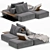 Poliform Westside Modular Sofa 3D model small image 4