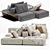 Poliform Westside Modular Sofa 3D model small image 6