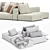 Poliform Westside Modular Sofa 3D model small image 7