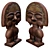 Celestial Taino Moon Goddess Sculpture 3D model small image 2