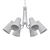 Elegant Polished Nickel Chandelier 3D model small image 2