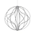 Elegant Black Orb Pendant Light 3D model small image 2