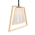 Luxury Gold Oblique Pendant Light 3D model small image 1