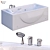 Luxury Bathtub Set 218 - Sleek Design, High Quality 3D model small image 1