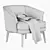 Elegant Nivola Armchair: Italian Craftsmanship by Poltrona Frau 3D model small image 7