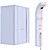 Modern Shower Cabin Set 217 3D model small image 7