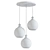 Jazmyn 3-Light Kitchen Island Pendant 3D model small image 2