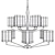 Elegant Glass Chandelier Illumination 3D model small image 3