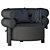 Mezzo Rogers Armchair: Modern Elegance for Your Home 3D model small image 5