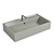 TECLA Ceramic Sink - TWENTY TW01011, 61x46x12.5 cm, No Drain Plug 3D model small image 1