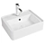 BelBagno BB1367: Elegant Italian Countertop Sink 3D model small image 1