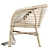 Lombok Rattan Lounge Chair: Exquisite Handcrafted Design 3D model small image 5