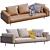 Modern Minotti Sofa: Brasilia 3D model small image 2