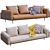 Modern Minotti Sofa: Brasilia 3D model small image 3