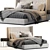 Elegant Flexform Midnight Bed 3D model small image 1