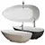 Luxurious Boma Bathtub by Rexa Design 3D model small image 2