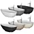 Luxurious Boma Bathtub by Rexa Design 3D model small image 5