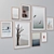 Modern Frame Set: Wall Paintings 3D model small image 2