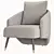 Elegant Brigitte Chair: Modern Design 3D model small image 3