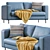 Elegant Sleepy Leather Sofa 3D model small image 7