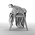 Plaid Size Chair Tor 3D model small image 5