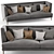 Bonaldo Lars High Sofa 3D model small image 2