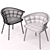 Spindle Low Back Diner: Natural Wood, Various Upholstery Options 3D model small image 7