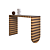 Elegant Luca Console Table 3D model small image 1