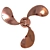 Kyland 32-Inch Ceiling Fan: Stylish Home Decor Upgrade 3D model small image 6
