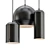 Elegant Noir Pendant Light 3D model small image 1