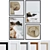 Modern Framed Art Set, Abstract Landscapes & Designs 3D model small image 1