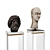 Sculpted Heads Pedestal Stand 3D model small image 1