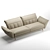 Stylish On Line Leather Sofa 3D model small image 3